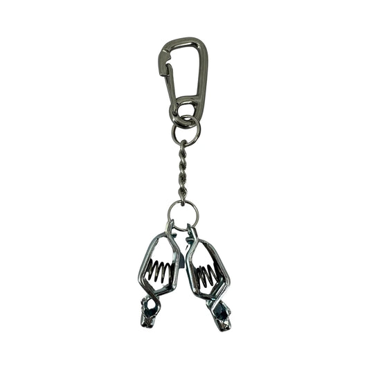Zeluga 15-584 clip metálico para guantes con mosquetón de acero inoxidable / Metal glove clip with stainless steel carabiner