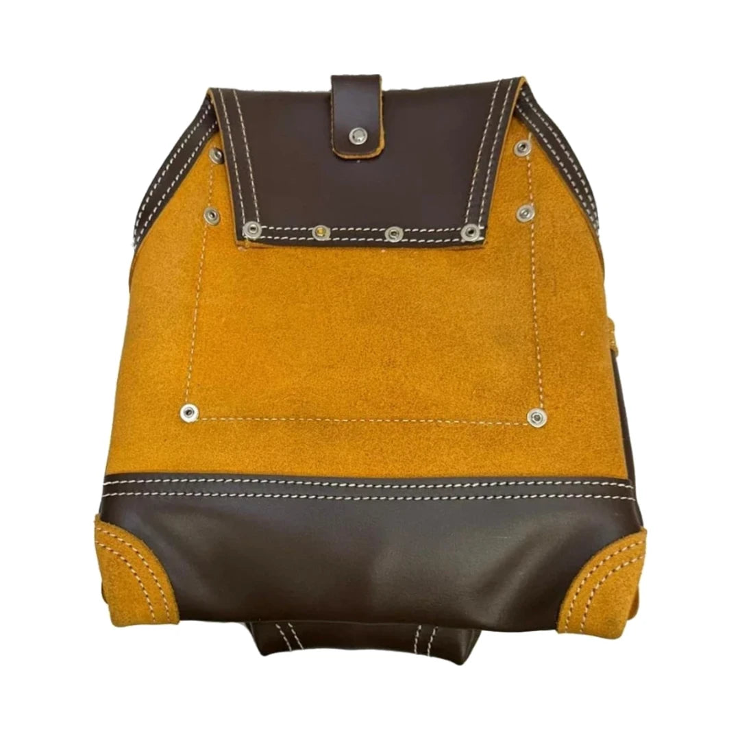 Morral de cuero café Zeluga 20-164