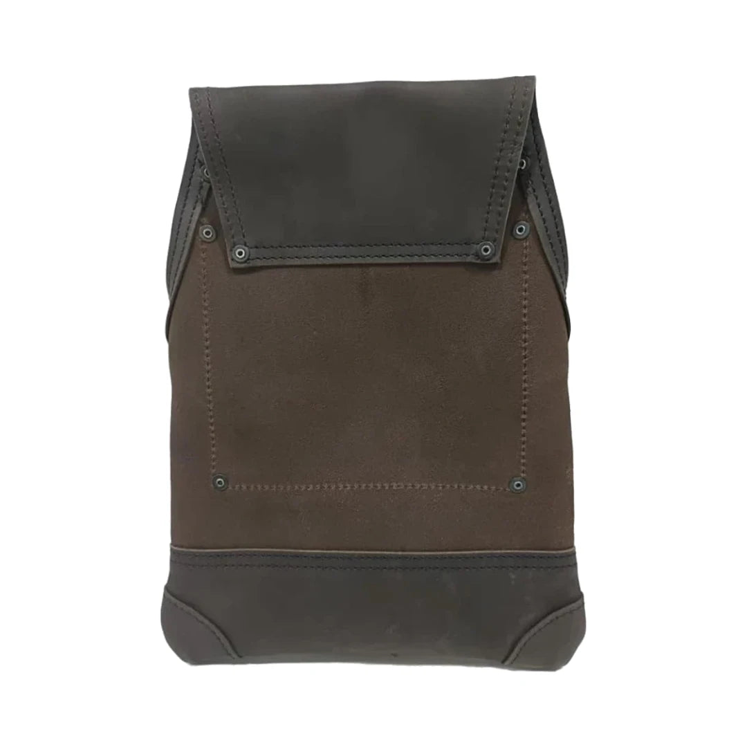Morral de cuero nubuck marrón Zeluga 20-500