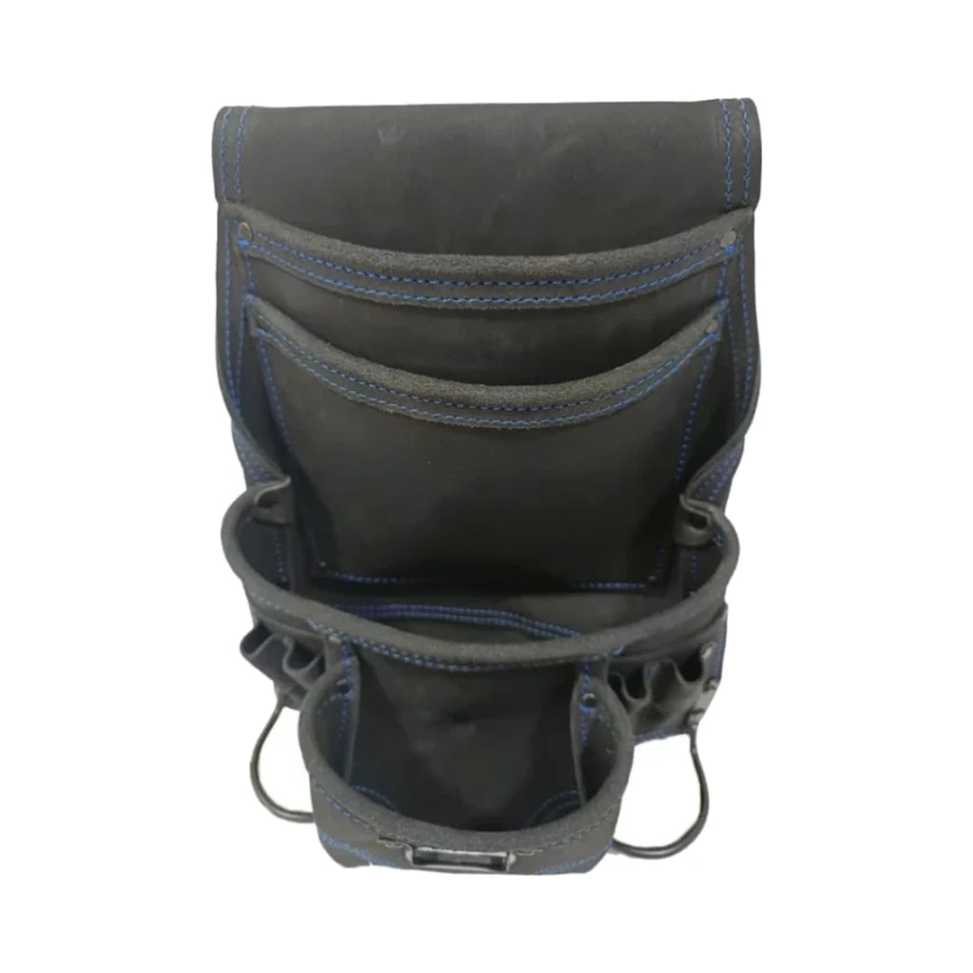 Morral de cuero premium negro Zeluga 20-501