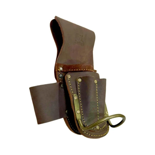 Zeluga 20-506 Martillera de Cuero 5 Compartimentos Marrón Aceitado