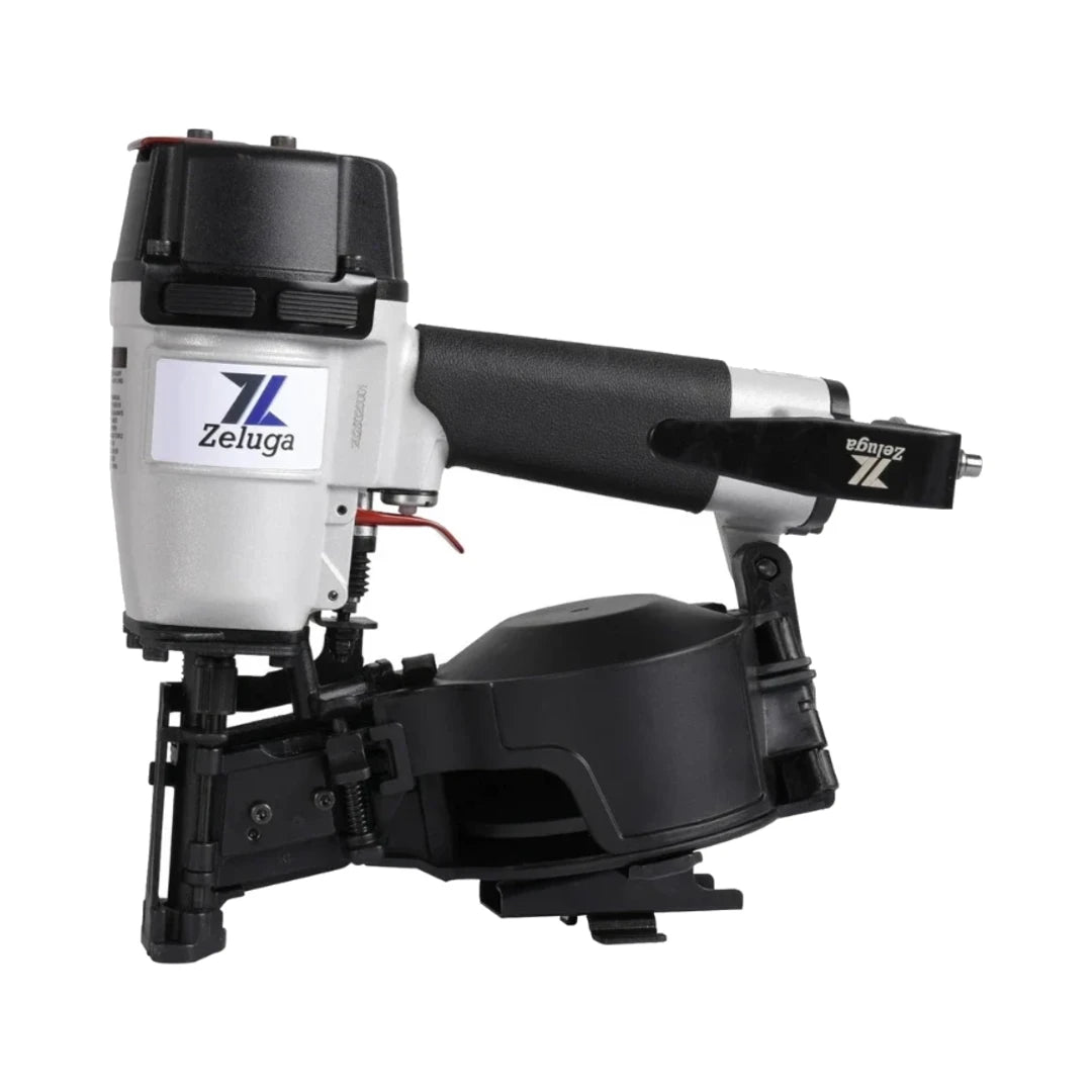 Clavadora neumática de bobina para techos Zeluga 28-145, vista lateral