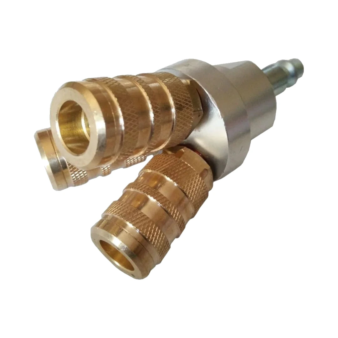 Divisor de aire 3 vías Zeluga ZL256, vista en diagonal